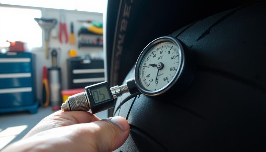 ضبط ضغط الإطارات