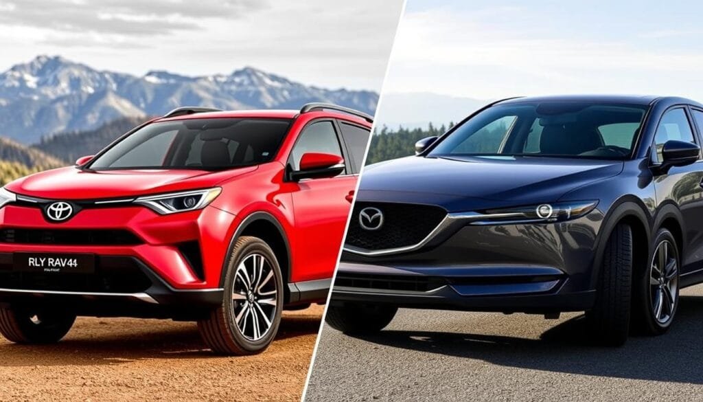 مقارنة تويوتا راف فور ومازدا CX-5