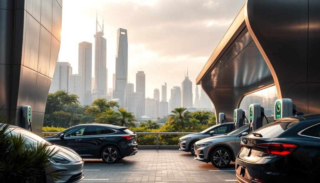 شحن السيارات الكهربائية