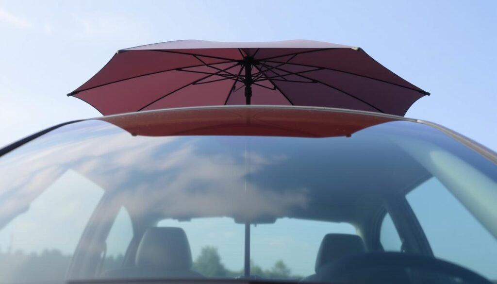 أنواع مظلات السيارات في السعودية