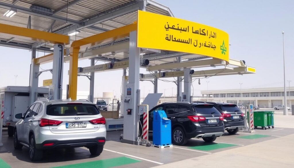 صورة لمحطة فحص دوري في المملكة العربية السعودية