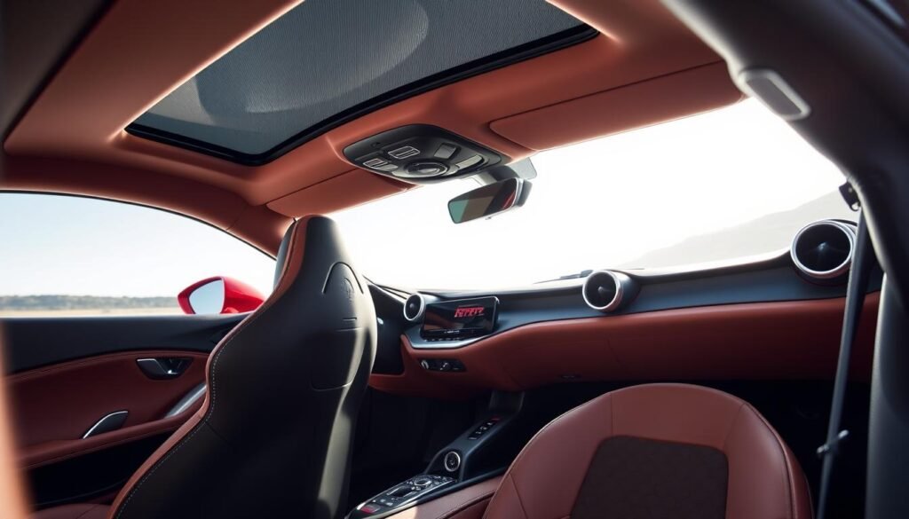 صورة لسيارة فيراري روما 2025 من الداخل صورة لسيارة فيراري روما 2025 من الداخل