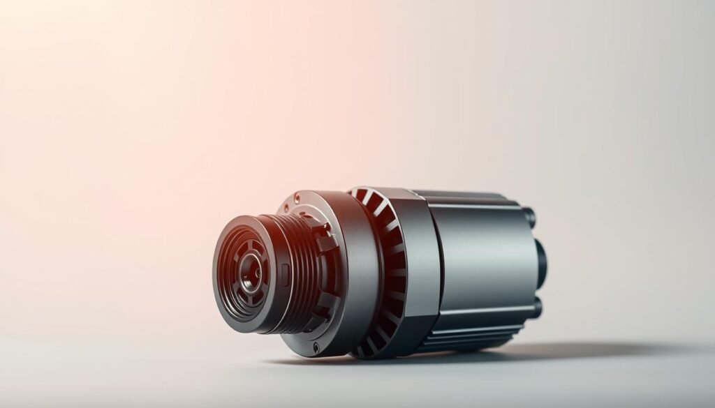 A high-quality automotive power converter against a clean, well-lit backdrop. The converter appears sleek and modern, with a sturdy metal casing and precise, minimalist design elements. Warm, directional lighting highlights its intricate internal components and emphasizes the converter's technical sophistication. The image conveys a sense of reliability, efficiency, and the converter's ability to seamlessly integrate with a vehicle's electrical system. The overall mood is one of precision, functionality, and the power required to keep a car running at its best. A high-quality automotive power converter against a clean, well-lit backdrop. The converter appears sleek and modern, with a sturdy metal casing and precise, minimalist design elements. Warm, directional lighting highlights its intricate internal components and emphasizes the converter's technical sophistication. The image conveys a sense of reliability, efficiency, and the converter's ability to seamlessly integrate with a vehicle's electrical system. The overall mood is one of precision, functionality, and the power required to keep a car running at its best.